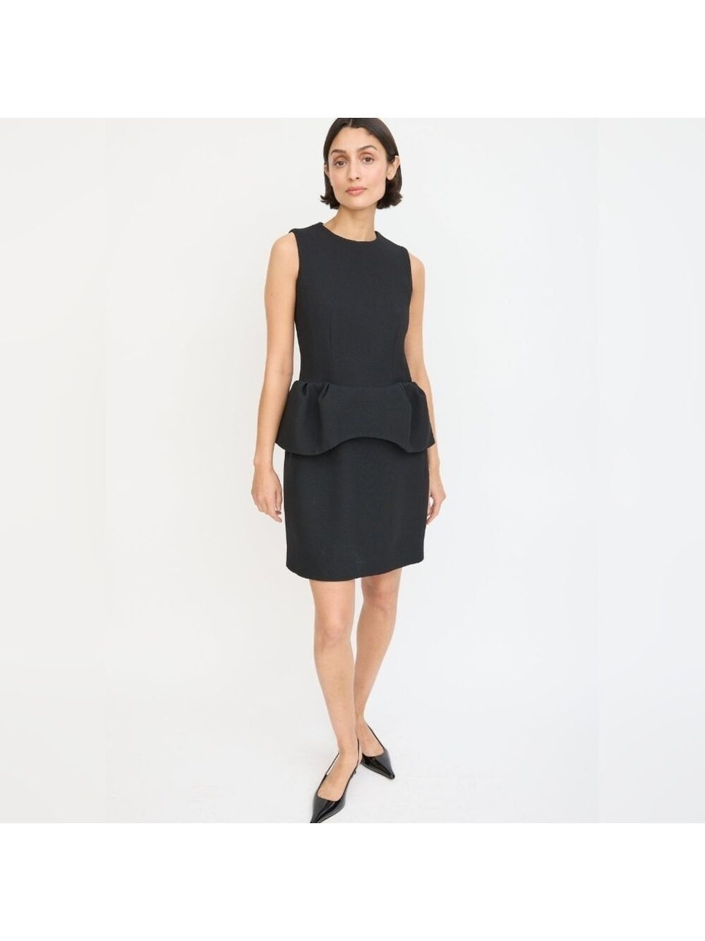 Marni black wool sleeveless midi dress size M(44) in EUC